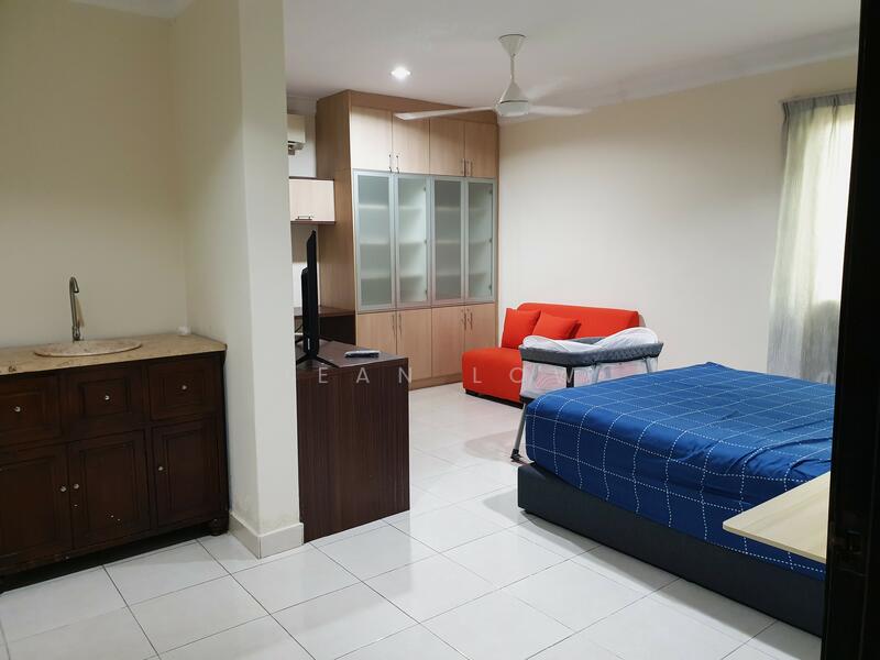 Bedroom with attached bathroom