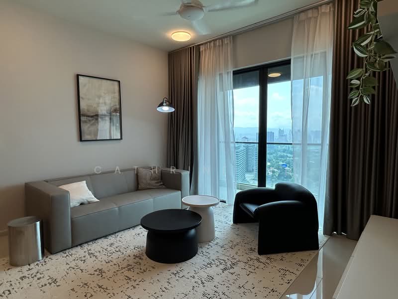Servis Apartment untuk Disewa di Solaris Dutamas - Cathrine Lin - Living Room - PropertyGuru.com.my