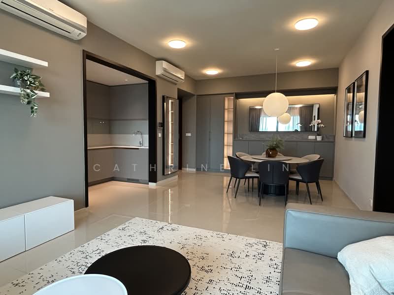 Servis Apartment untuk Disewa di Solaris Dutamas - Cathrine Lin - Living Room - PropertyGuru.com.my