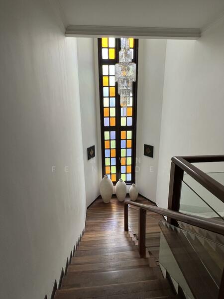 Stained glass staircase