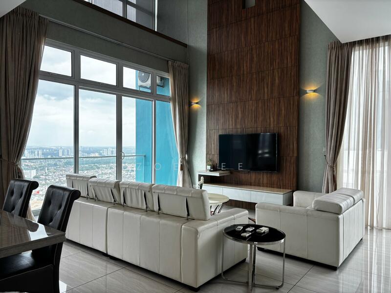 Service Residence for Sale at Twin Galaxy (Dwi Galaksi) - Zoe Lee - Living Room - PropertyGuru.com.my