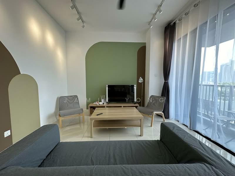 Condominium for Sale at One Cochrane Residence - Jamie Yong - Living Room - PropertyGuru.com.my