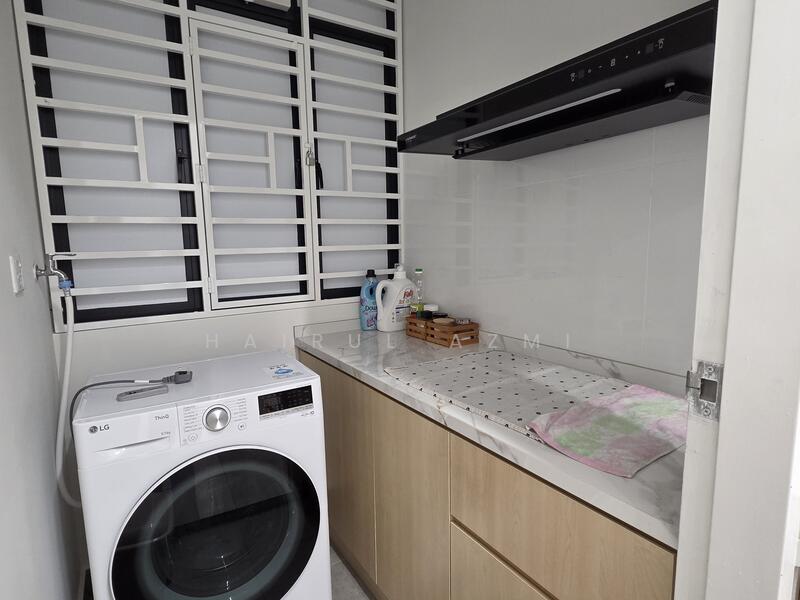 Wet kitchen and Laundry Area