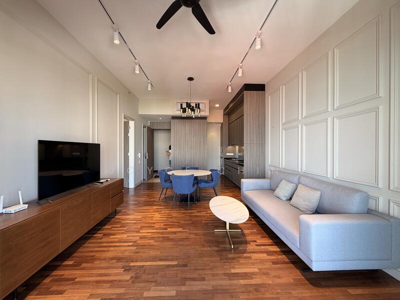 Service Residence for Rent at Straits Residences - Joyce Chin - Living Room - PropertyGuru.com.my