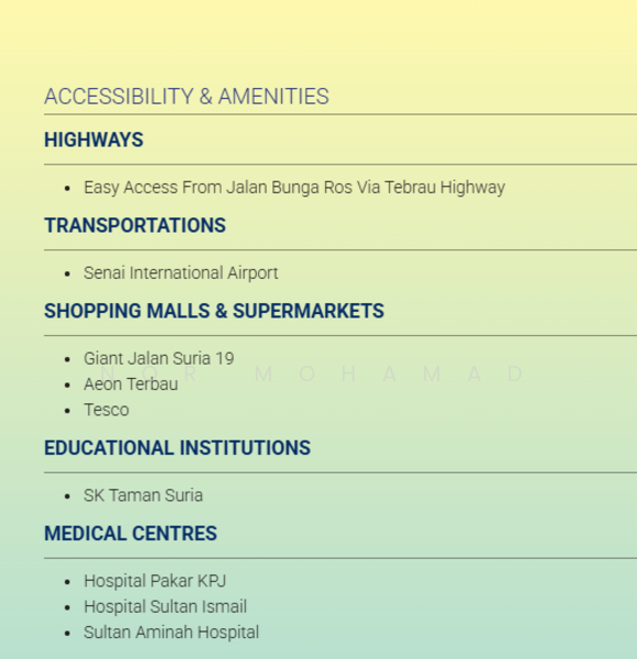 For Sale - Residensi Tebrau (PR1MA Tebrau)
