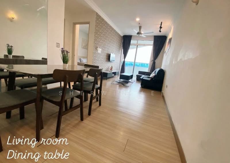 Service Residence for Rent at The Wave Residence - Sherwin Lee - Living Room - PropertyGuru.com.my