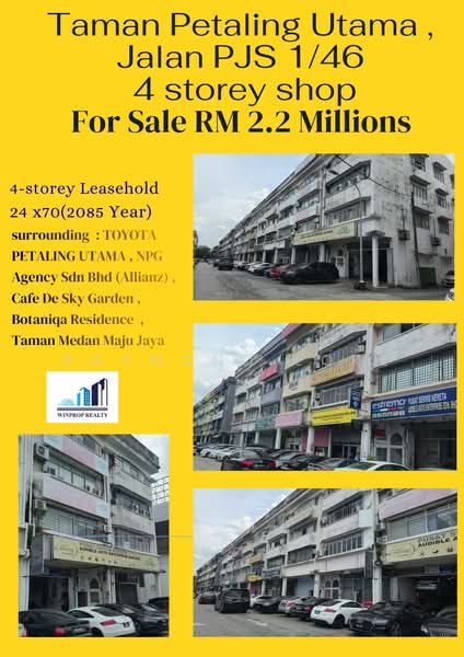 Shop for Sale in Taman Petaling Utama (Petaling Jaya) - Raymond Loke - Exterior - PropertyGuru.com.my