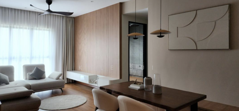 Service Residence for Sale at Twin Tower Residence - Kyle Sui - Living Room - PropertyGuru.com.my