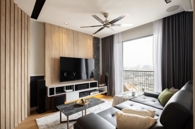 Service Residence for Sale at Twin Tower Residence - Kyle Sui - Living Room - PropertyGuru.com.my