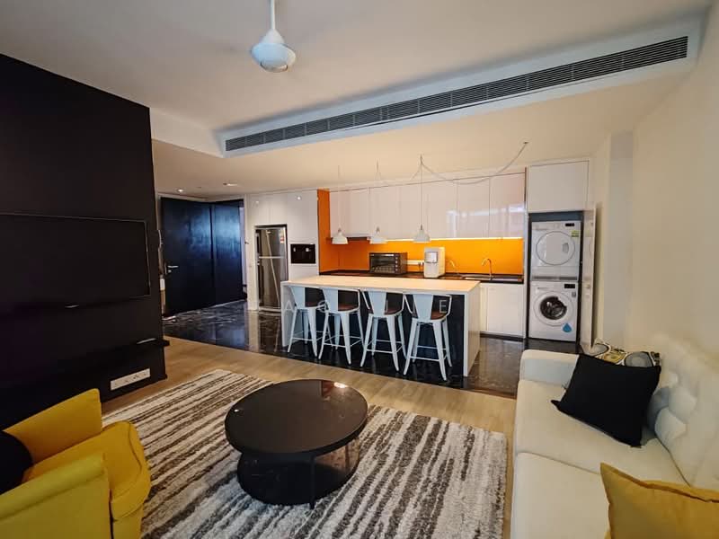 Service Residence for Sale at Arcoris Residences - Bao Jie - Living Room - PropertyGuru.com.my