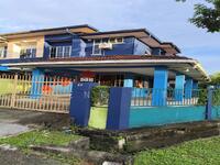 For Sale - Corner double storey terrace for sales at matang 6 1/2 mile taman suria indah for sales
