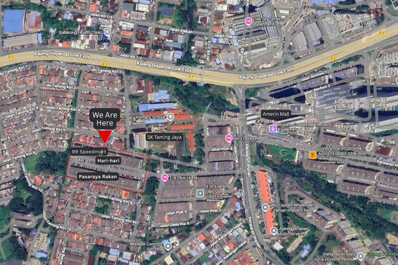 For Rent Taman Impian Indah / Desa Ria / Taming Kiri (Grd-flr Shop)