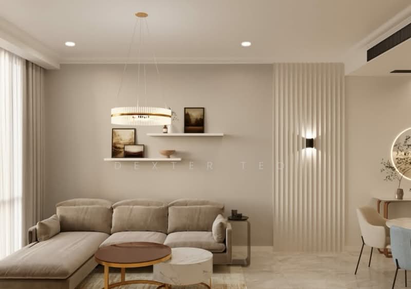 Jewel by Oxley KLCC untuk Untuk Dijual - RM 2,780,000, Mac 2026 - Living Room - PropertyGuru.com.my