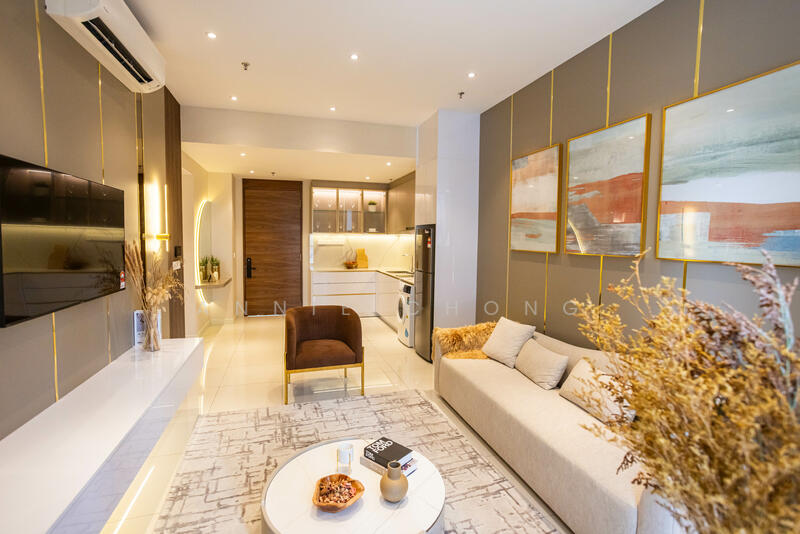 Service Residence for Sale at Golden Crown Residence - Annie Chong - Living Room - PropertyGuru.com.my