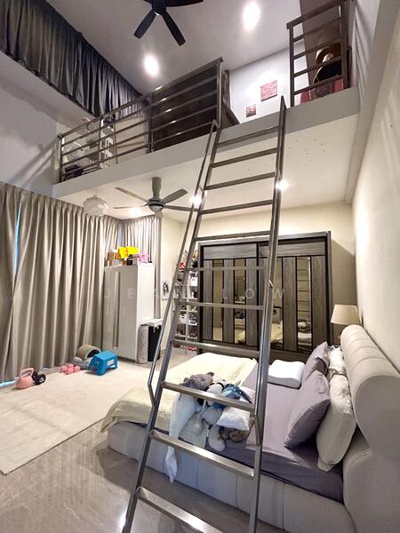 Bedroom with loft