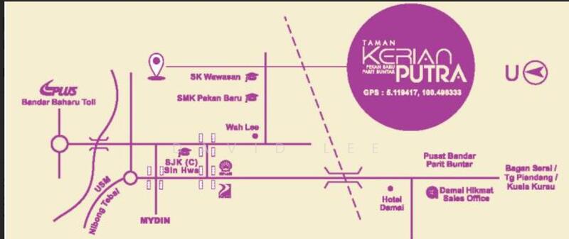 Untuk Dijual 1-storey Terrace Taman Kerian Putra (Parit Buntar)