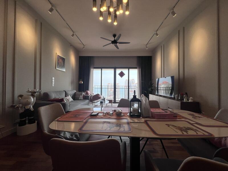 Service Residence for Rent at Straits Residences - Wayne Tan - Living Room - PropertyGuru.com.my