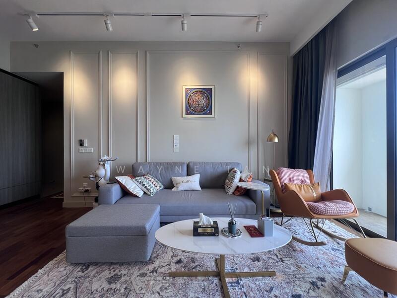 Service Residence for Rent at Straits Residences - Wayne Tan - Living Room - PropertyGuru.com.my