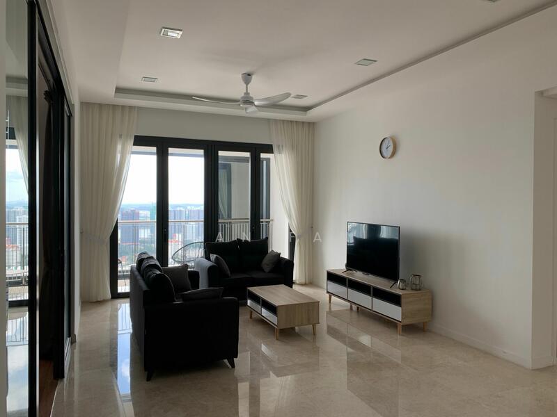 Service Residence for Rent at The Astaka @ 1 Bukit Senyum - Fan Fan - Living Room - PropertyGuru.com.my