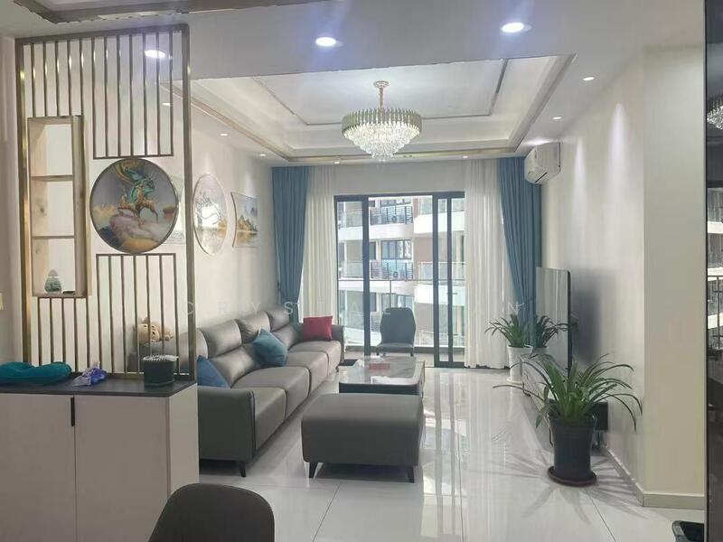 Condominium for Sale at Bay Point @ Country Garden Danga Bay - Crystal Tan - Living Room - PropertyGuru.com.my