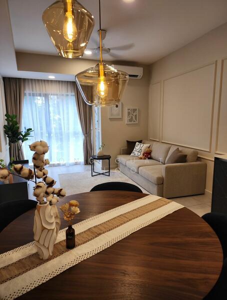 Service Residence for Rent at The Atrium - Ong Guat Choo - Living Room - PropertyGuru.com.my