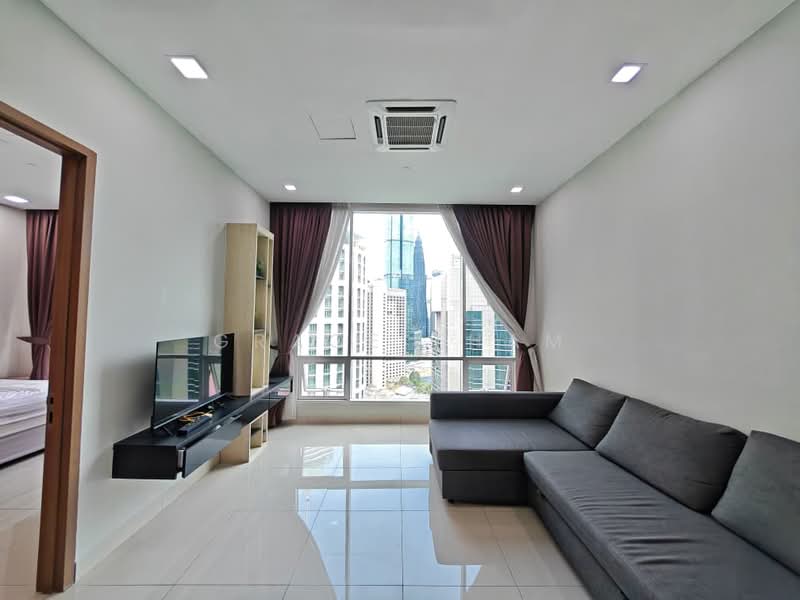 Soho Suites Serviced Residence @ KLCC untuk Untuk Disewa - RM 2,950 /bulan, Mac 2026 - Living Room - PropertyGuru.com.my