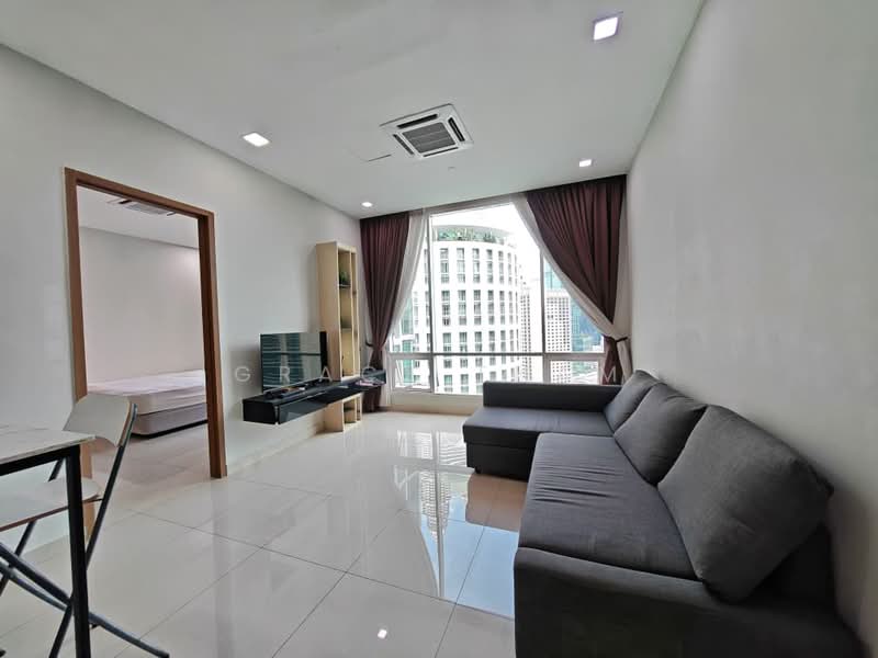 Soho Suites Serviced Residence @ KLCC untuk Untuk Disewa - RM 2,950 /bulan, Mac 2026 - Living Room - PropertyGuru.com.my