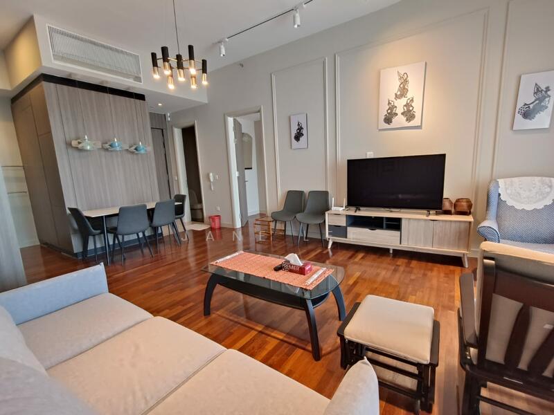 Service Residence for Rent at Straits Residences - Jane Lee - Living Room - PropertyGuru.com.my