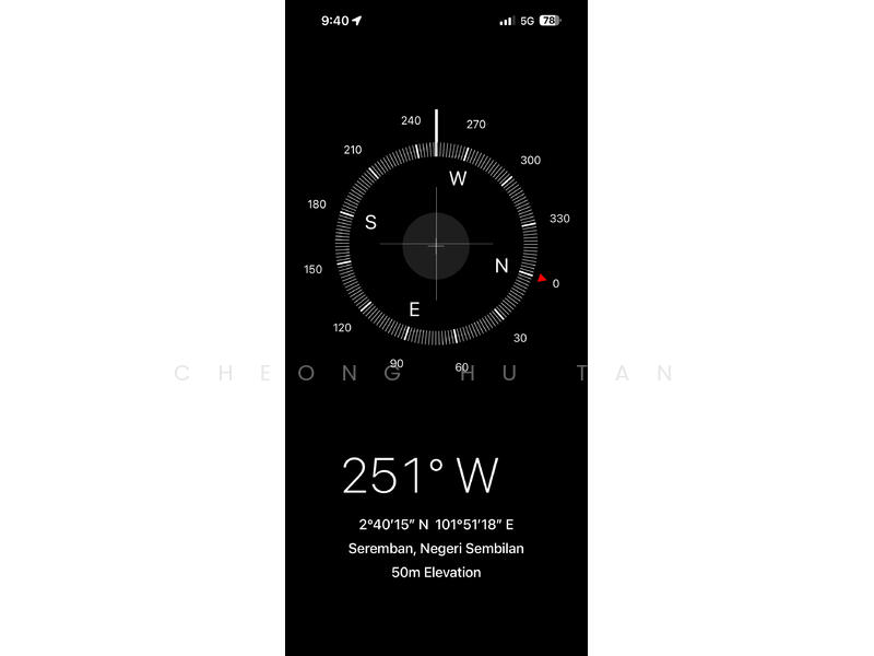 Compass - West Facing