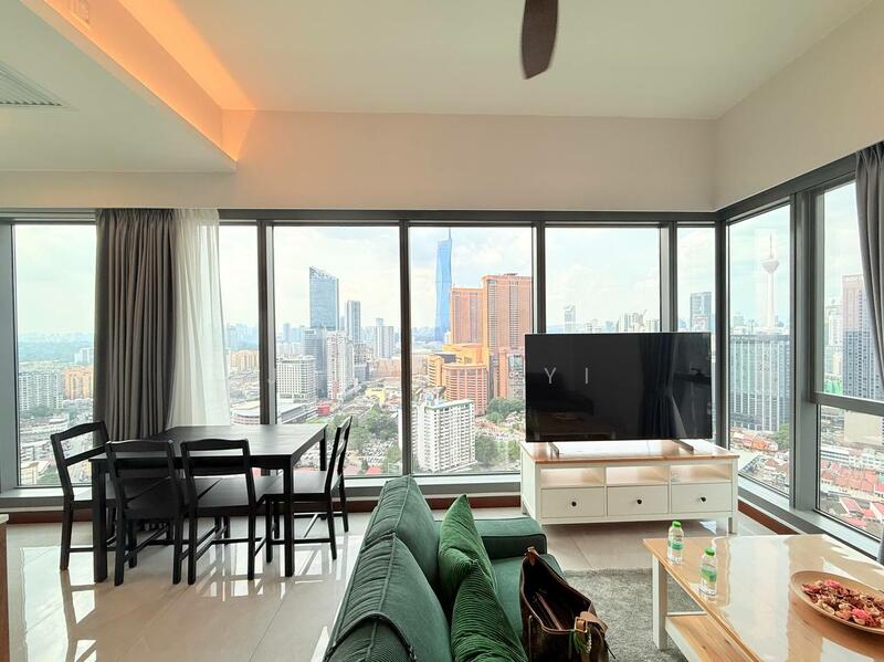 Servis Apartment untuk Disewa di Core Residence @ TRX - Jess Chyi - Living Room - PropertyGuru.com.my