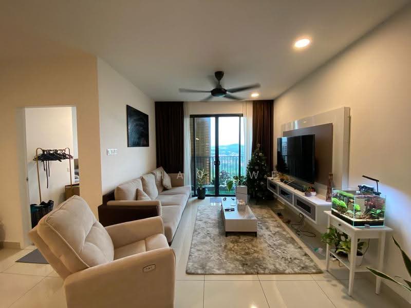 Service Residence for Sale at AraTre' Residences - Ethan Swe - Living Room - PropertyGuru.com.my