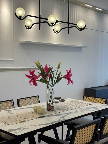 UNA Serviced Apartment untuk Untuk Disewa - RM 3,400 /bulan, Mac 2026 - Dining Room - PropertyGuru.com.my