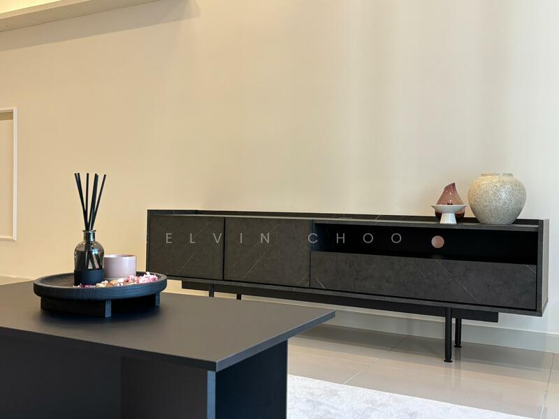 UNA Serviced Apartment untuk Untuk Disewa - RM 3,400 /bulan, Mac 2026 - Living Room - PropertyGuru.com.my