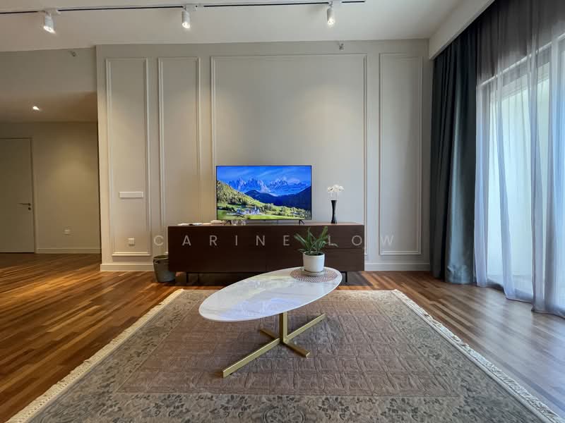 Service Residence for Rent at Straits Residences - Carine low - Living Room - PropertyGuru.com.my