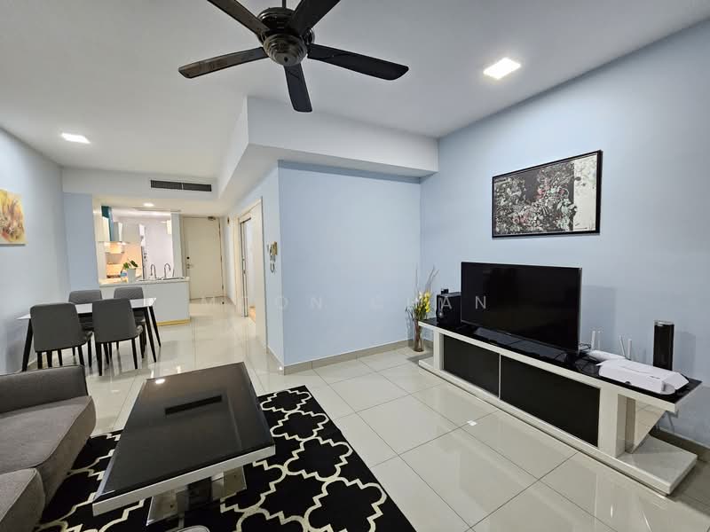 Servis Apartment untuk Dijual di Solaris Dutamas - Moon Chan - Living Room - PropertyGuru.com.my