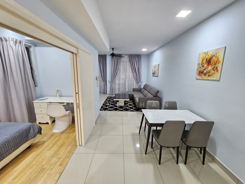 Servis Apartment untuk Dijual di Solaris Dutamas - Moon Chan - Living Room - PropertyGuru.com.my