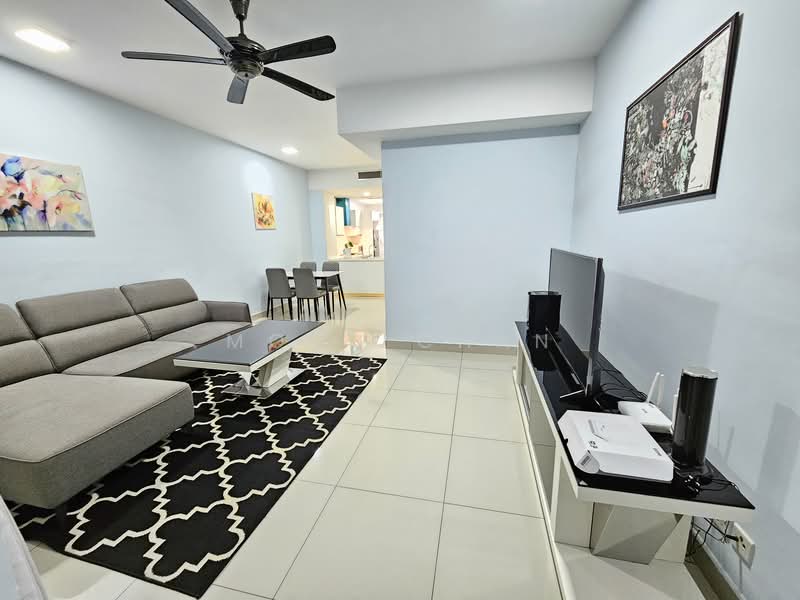 Servis Apartment untuk Dijual di Solaris Dutamas - Moon Chan - Living Room - PropertyGuru.com.my