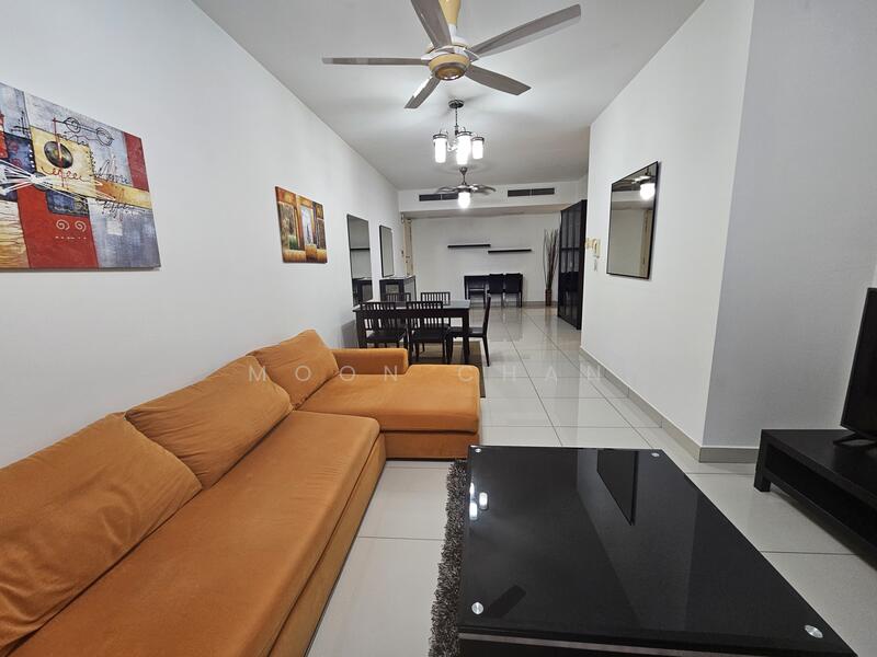 Service Residence for Sale at Solaris Dutamas - Moon Chan - Living Room - PropertyGuru.com.my