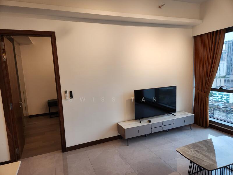 Servis Apartment untuk Disewa di Core Residence @ TRX - Swiss Tan - Living Room - PropertyGuru.com.my