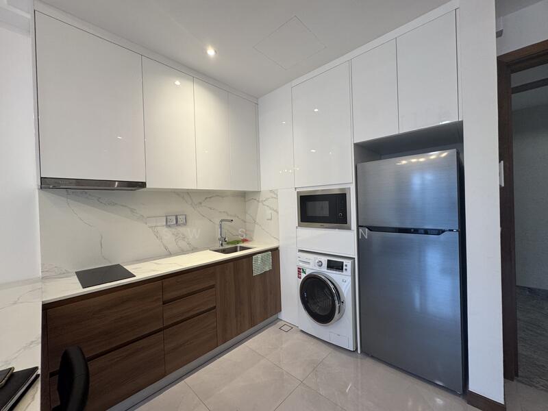 Servis Apartment untuk Disewa di Core Residence @ TRX - Swiss Tan - Kitchen - PropertyGuru.com.my