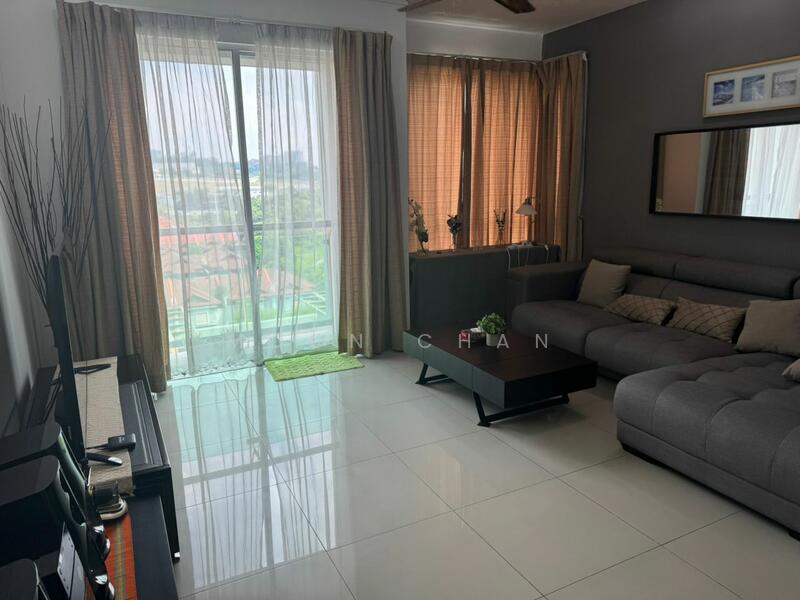 Service Residence for Sale at Solaris Dutamas - Moon Chan - Living Room - PropertyGuru.com.my