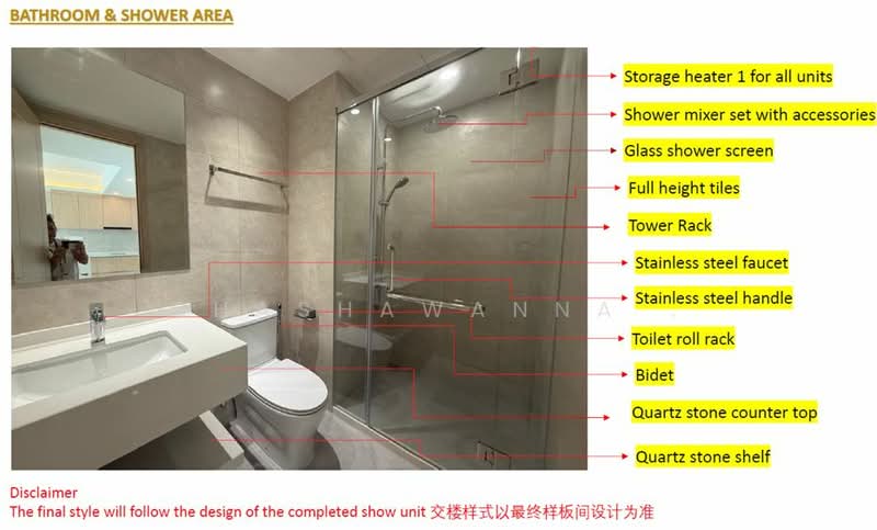 Apartment for Sale at R&F Princess Cove Phase 3-New Casa Suites - Shashawanna . - Bathroom - PropertyGuru.com.my