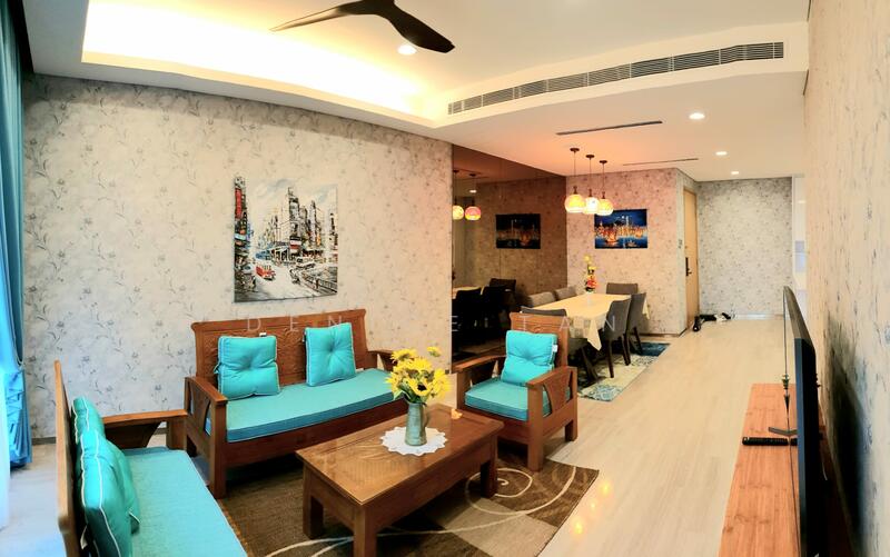 Kondominium untuk Disewa di Pinetree Marina & Resort - Denice Tan - Living Room - PropertyGuru.com.my
