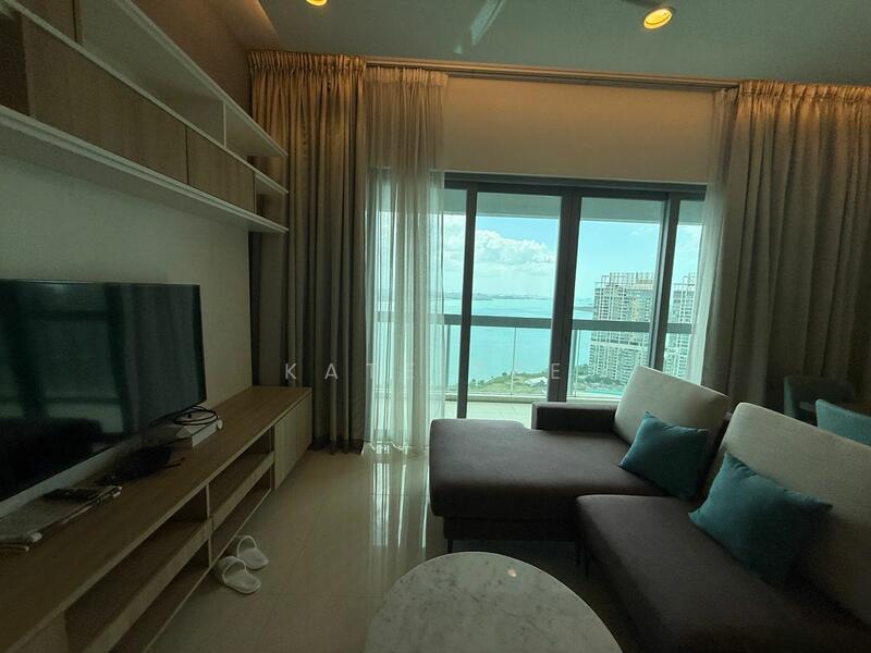 Service Residence for Rent at Southern Marina Residences - Kate Tee - Living Room - PropertyGuru.com.my