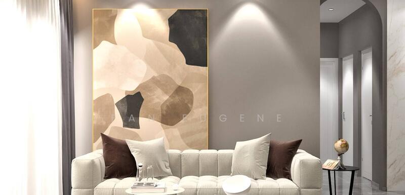 Service Residence for Sale at Gems Residences - Fan Eugene - Living Room - PropertyGuru.com.my