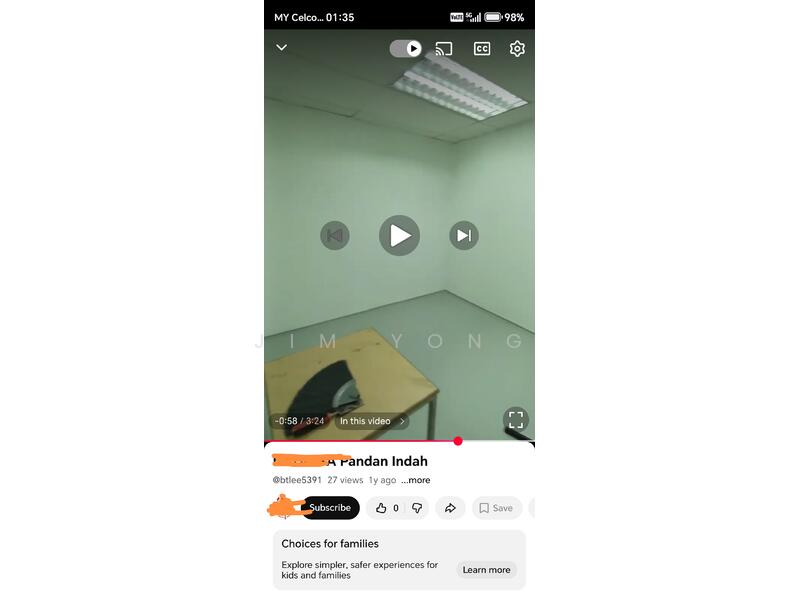 Untuk Disewa - Pandan Indah