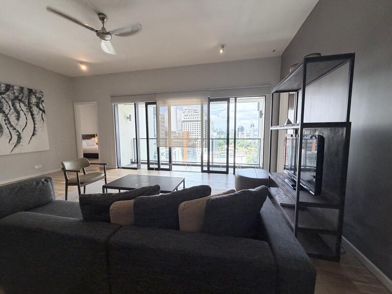 Service Residence for Rent at E&O Residences - Keith Tan - Living Room - PropertyGuru.com.my
