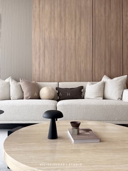 Service Residence for Sale at TRX Residences - Jannah Ali - Living Room - PropertyGuru.com.my