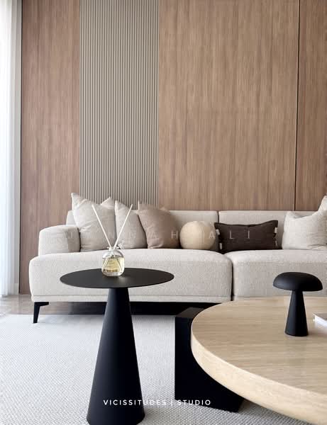 Service Residence for Sale at TRX Residences - Jannah Ali - Living Room - PropertyGuru.com.my