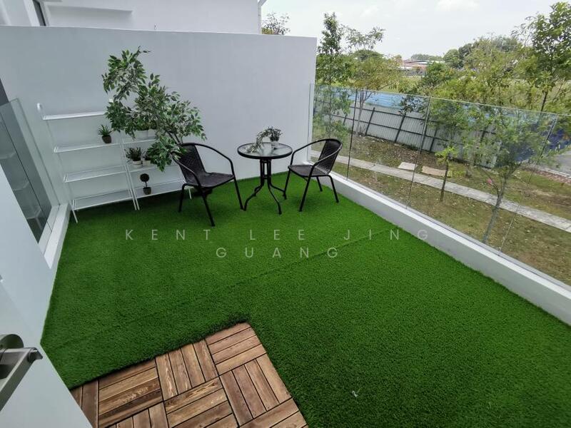 [Completed New Project] 2-Storey Link Bungalow Dahlia & Daniel Next Aman Perdana untuk Untuk Dijual - RM 899,000, Mac 2026 - Balcony - PropertyGuru.com.my